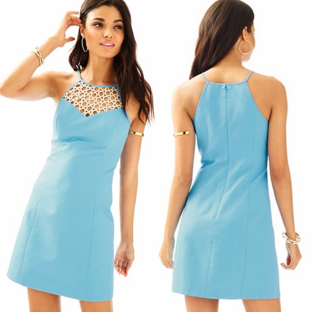 Lilly Pulitzer Larina Sea Spray Blue Dress
